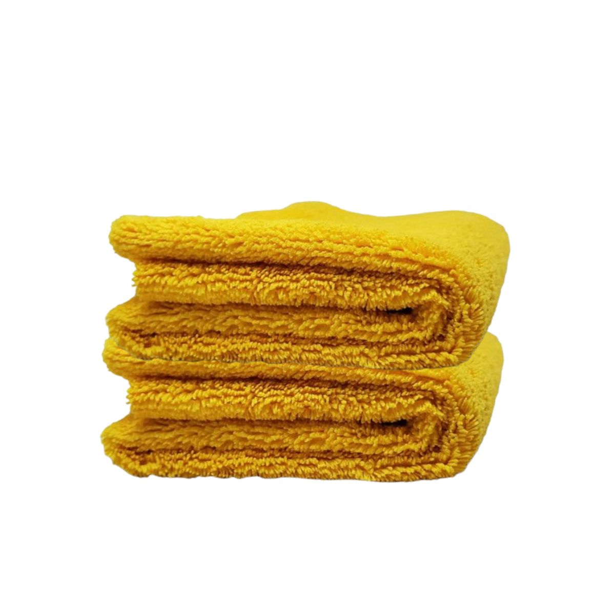 12 Yellow Dual Loop Microfiber Towels 360GSM 40x60cm Kers