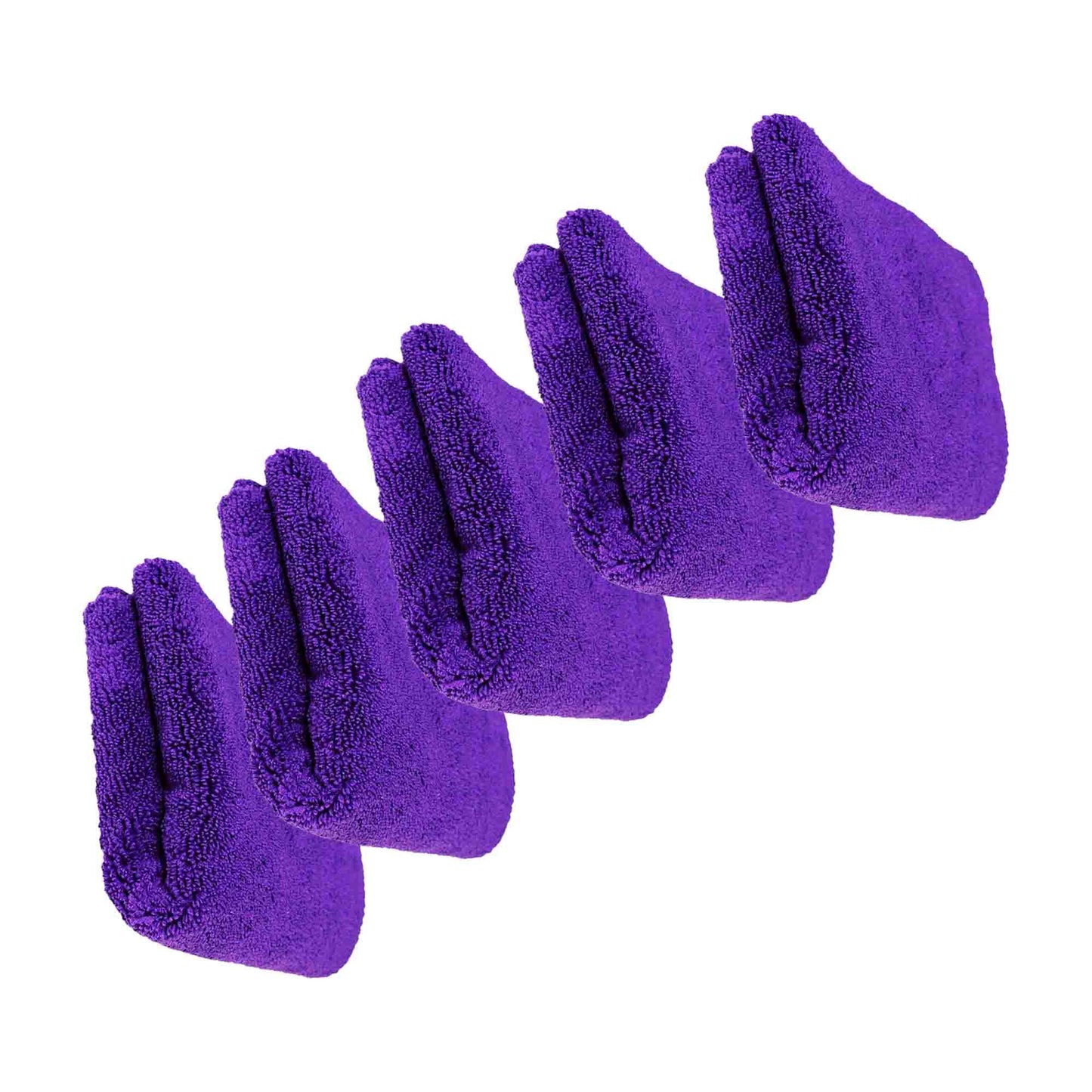 5 Microfiber Cloth 40X40cm Laser Cut Purple 350gr Zacs