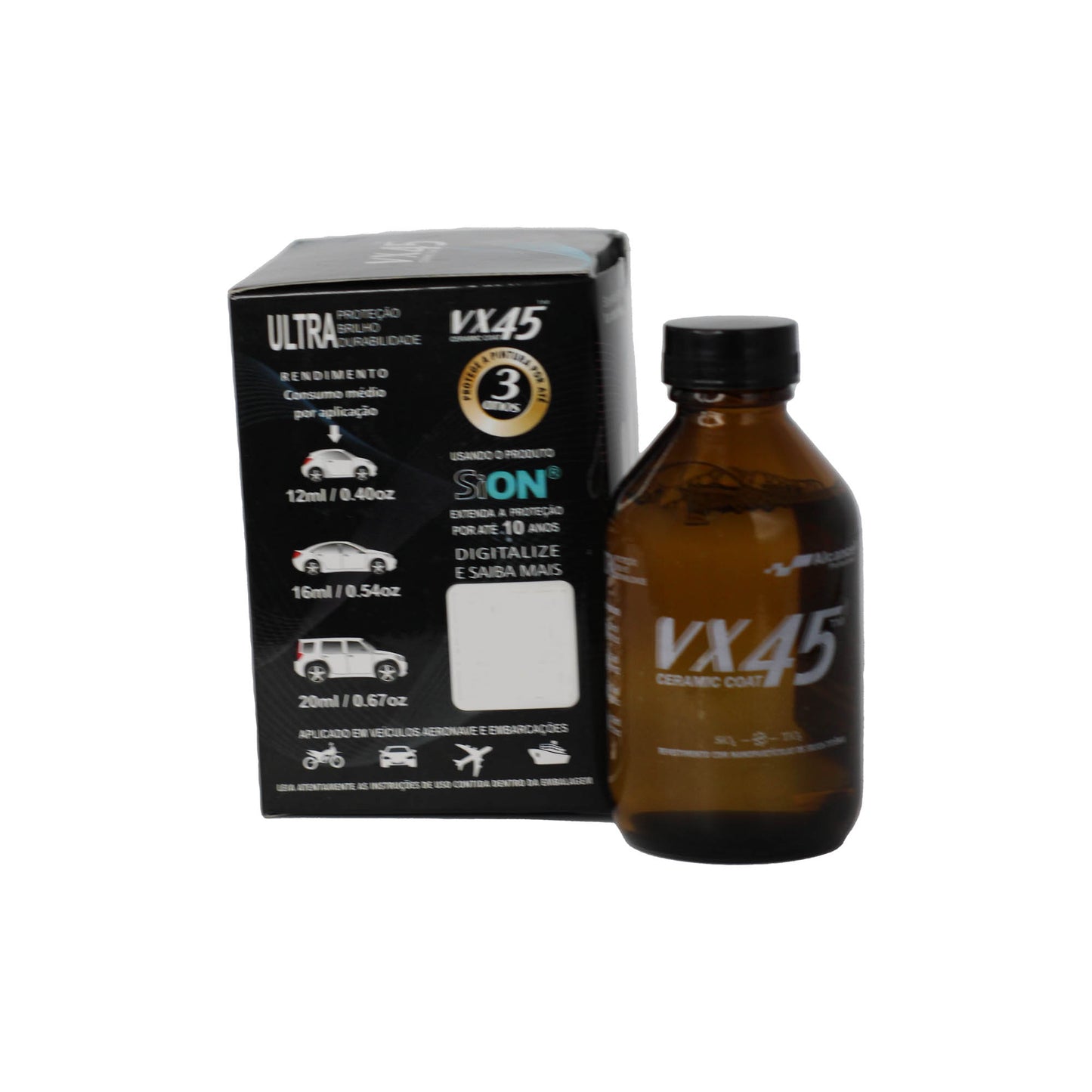 Vitrificador de Pintura VX45 Ceramic Coat 100ml Alcance