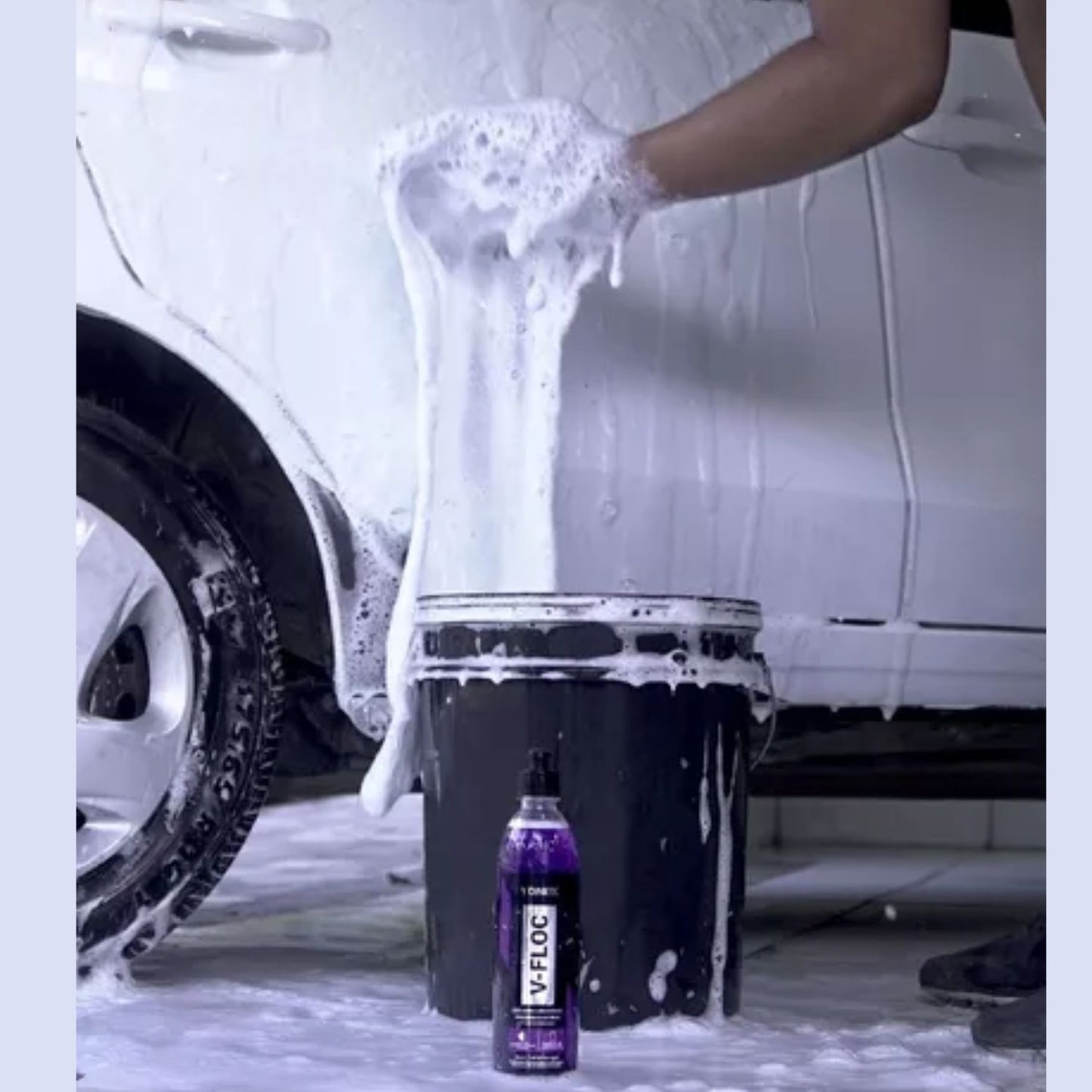 Shiny 240ml + V-floc 500ml + Luva + Flanela e Aplicador