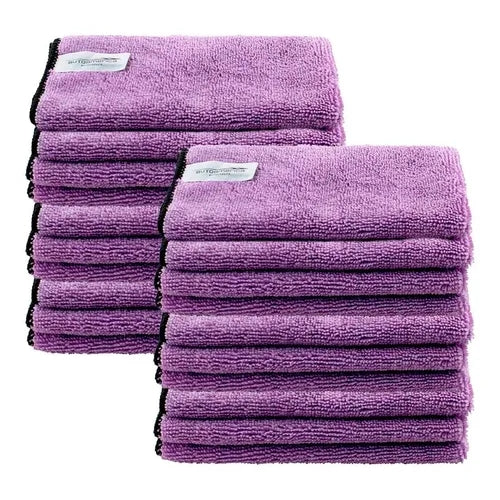 20 Microfiber Flannels 40x60 Low With Stitching Purple Autoamerica