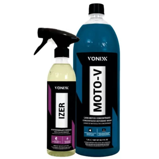 Moto-v Concentrated Motorcycle Wash Shampoo 1.5L + Izer 500ml Vonixx