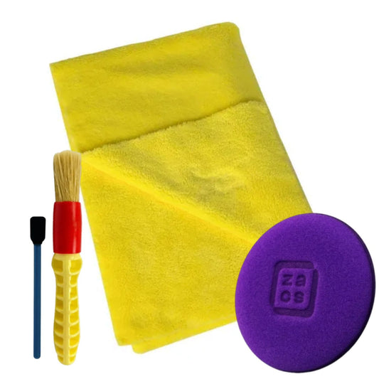 Autoamerica Laser Cut Flannel - Zacs Foam Applicator - Brush N6 - Mini Stick Model 3 Medium