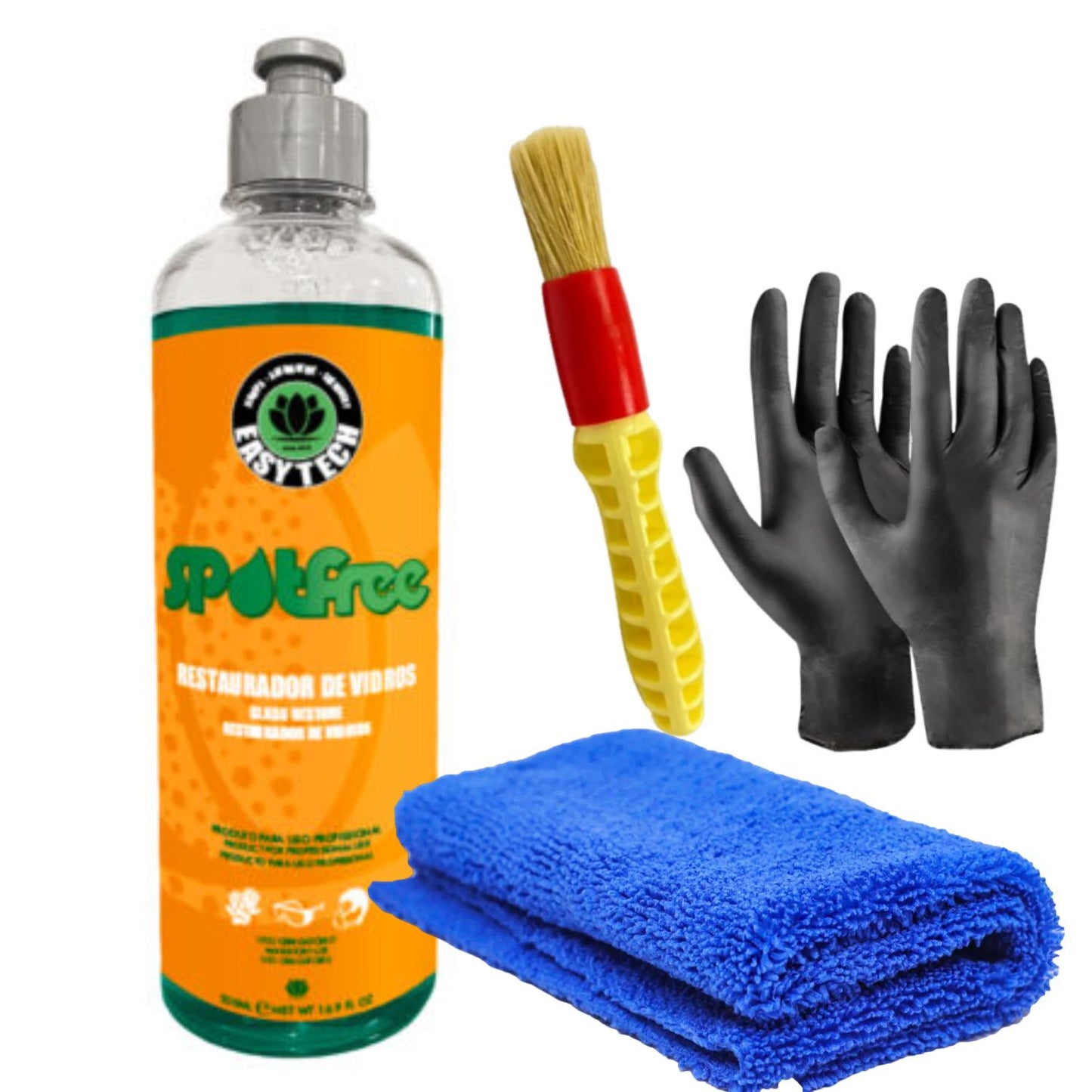 Spotfree 500ml Easytech + Pano De Microfibra 38x38cm + Pince n06 Roma