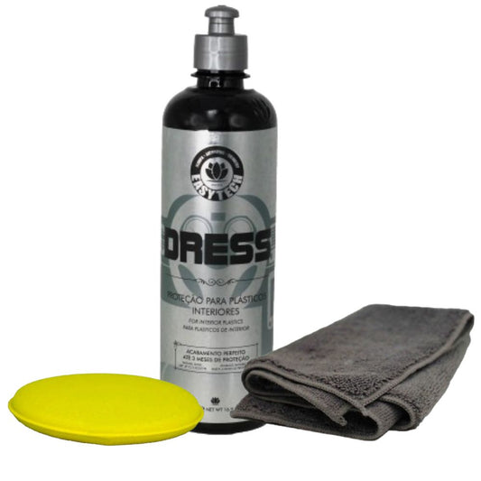 Renovador e Protetor de Plasticos Dress 500ml EasyTech + Aplicador + Flanela