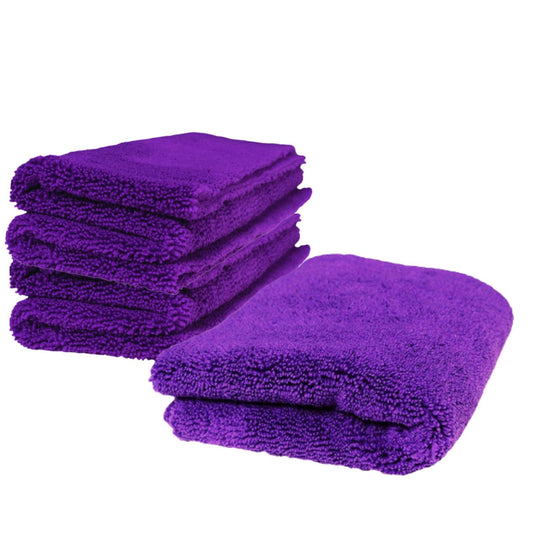 10 Microfiber Cloths 28x28cm Laser Cut Purple 220gr/m² Zacs