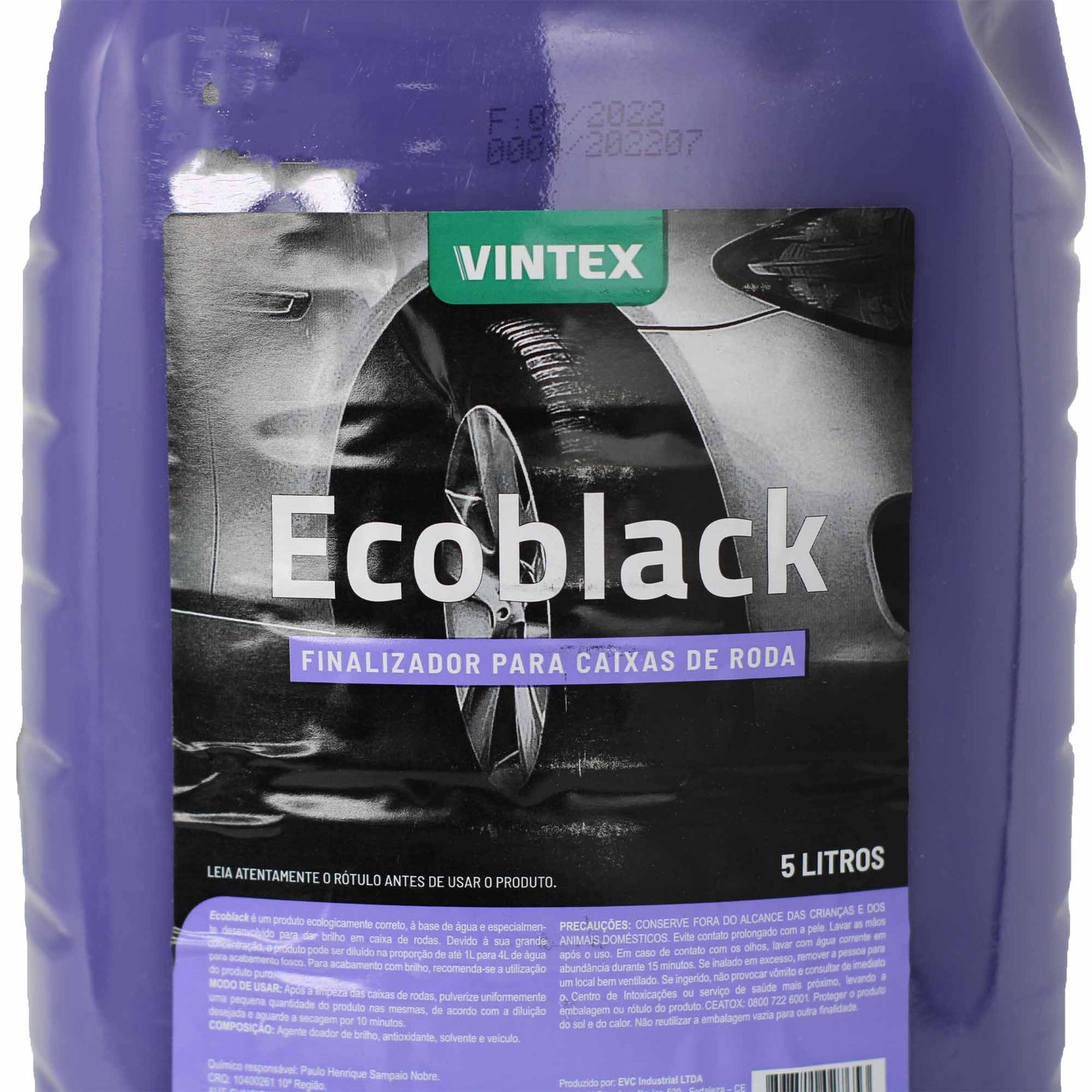 Finalizador para Caixa de Rodas Ecoblack 5 Litros Vonixx