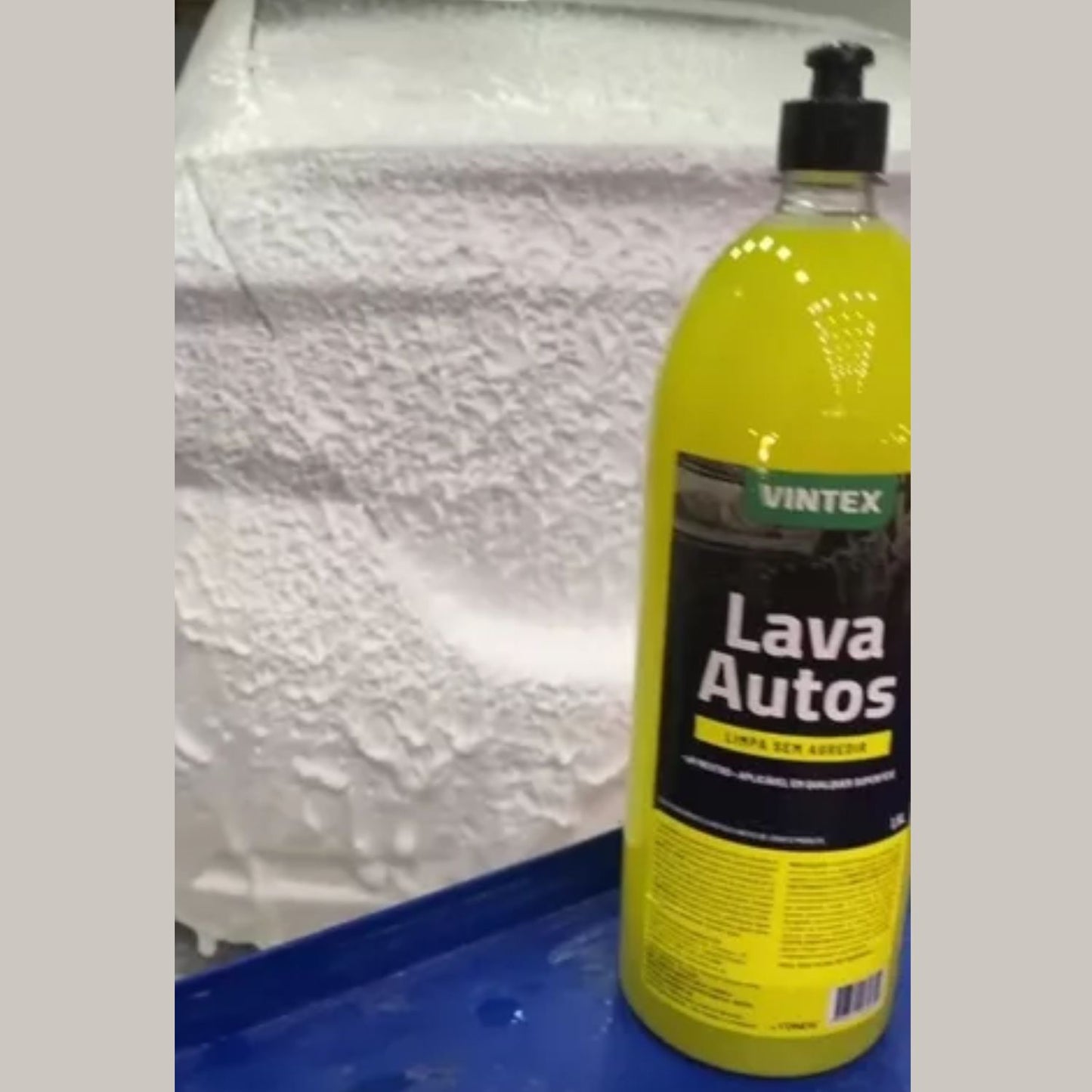 Shampoo Lava Autos 500ml Vintex + Toalha Secagem Luva Microfibra