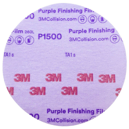10 Disco de Lixa para Polimento Purple Finishing P1500 3M 152MM