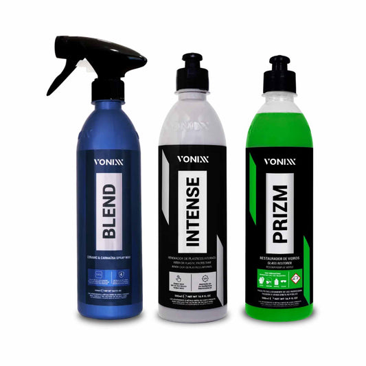 Kit Vonixx Cera Blend 473ml + Intense + Prizm