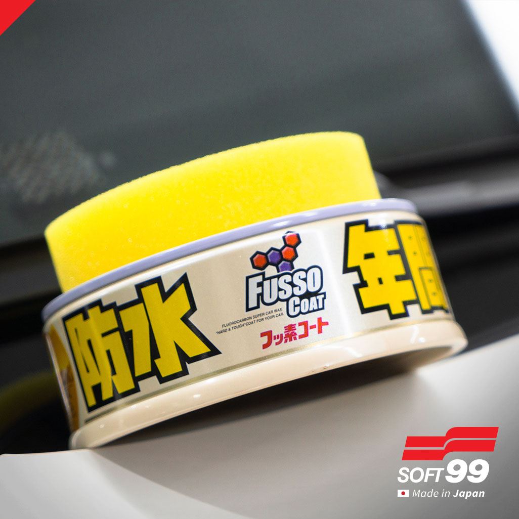Fusso Coat Wax for Light Colored Cars Lasts up to 12 months 200g Soft99