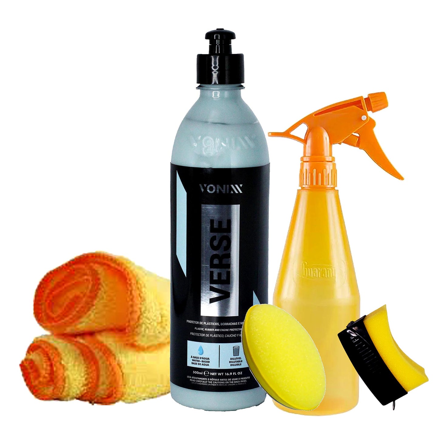 Verse 500ml Vonixx + Pulverizador + Flanela + Aplicadores