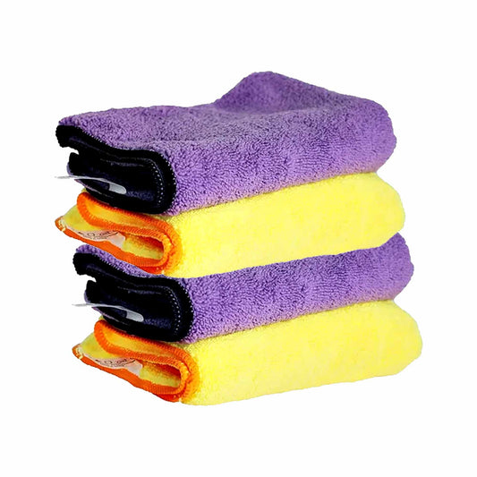 2 Premium Flannels 40x60 + 2 Flannels 40x60 Low 300GSM Autoamerica