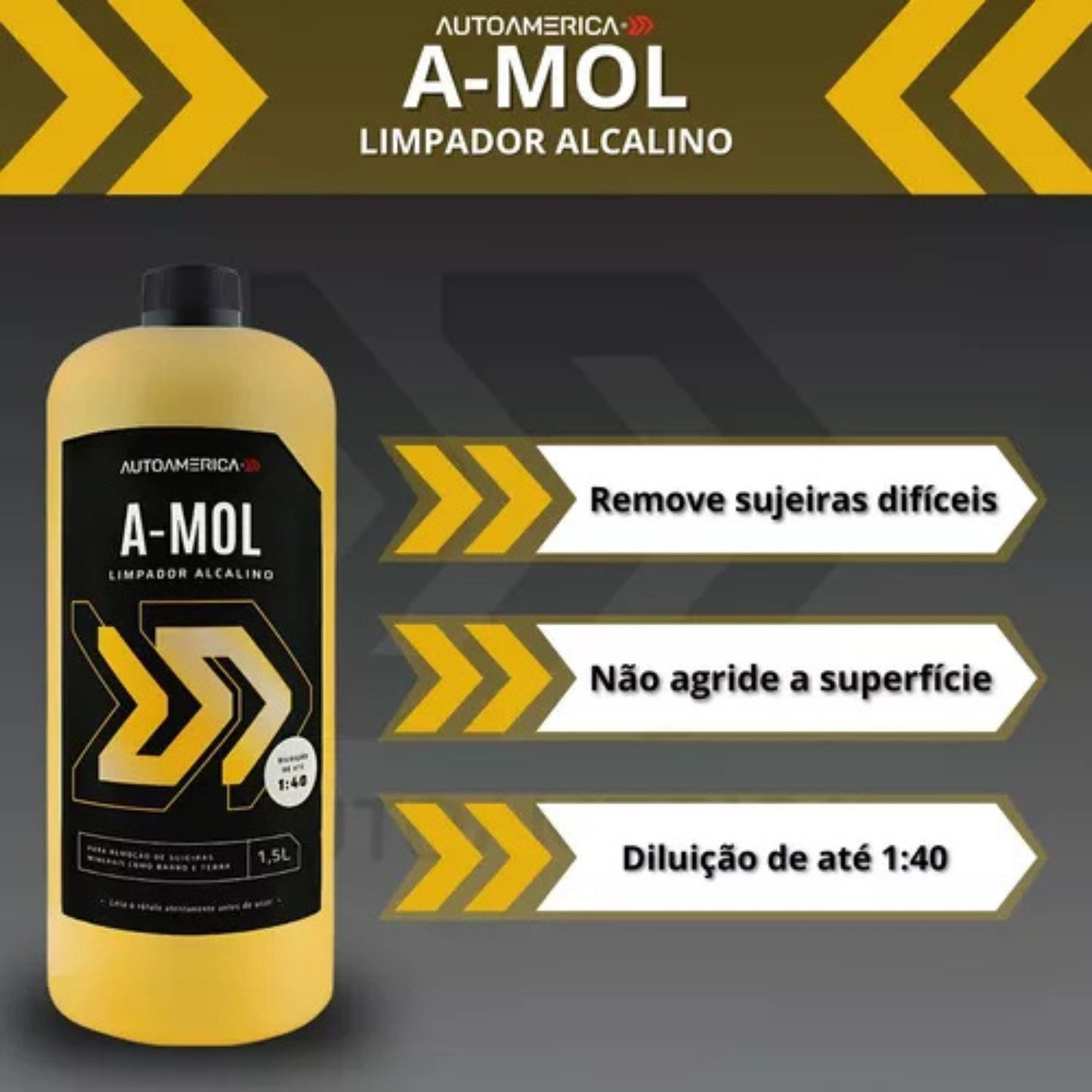 A-Mol Alkaline Automotive Shampoo 1.5L Autoamerica