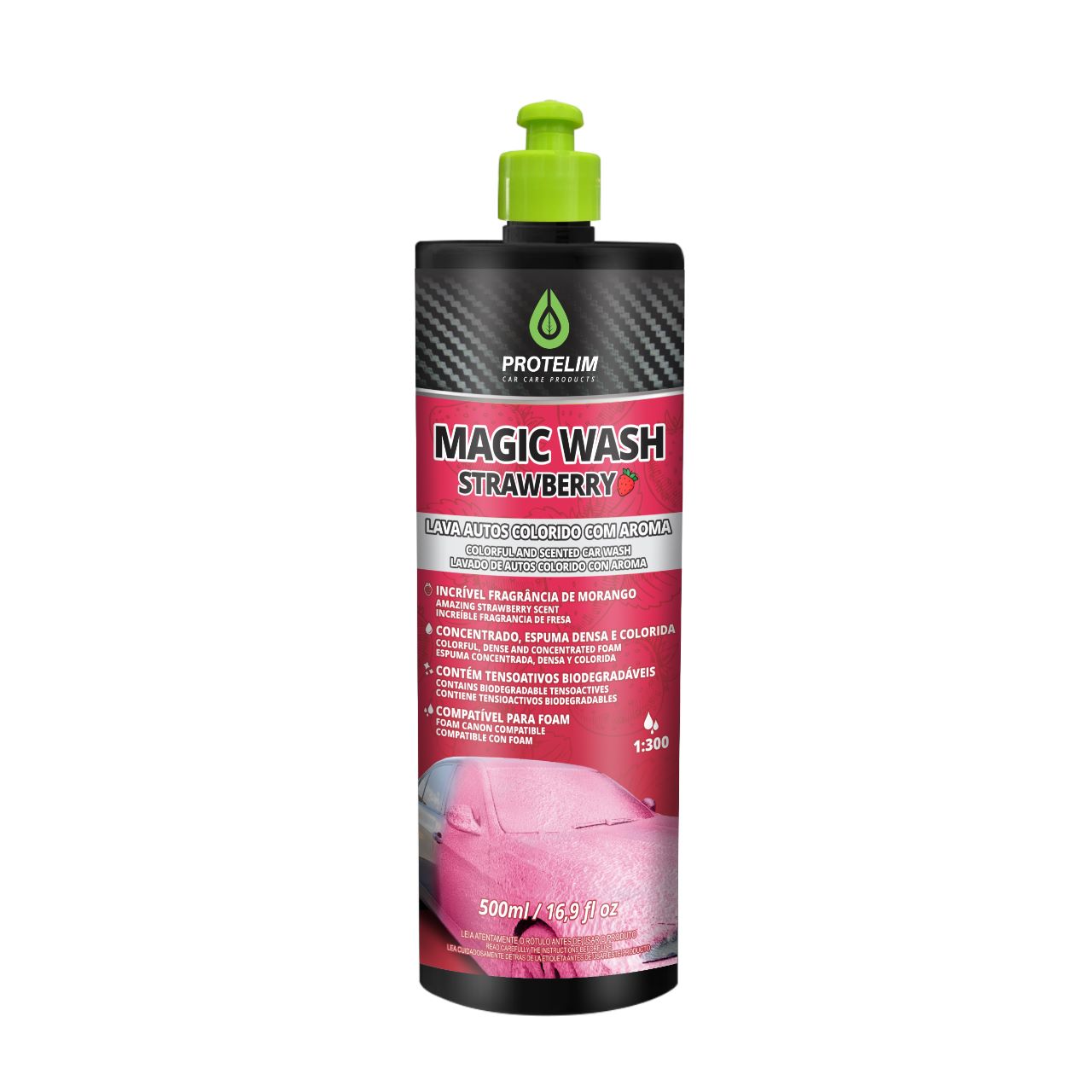 Magic Wash Strawberry Car Wash 500ML Protelim