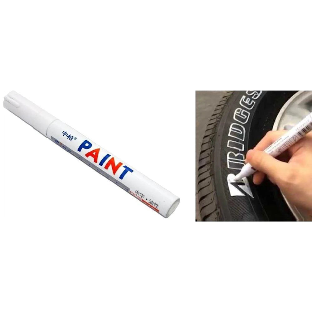 Tire Marker Caneta para Letras de Pneus BRANCO 8ml Soft99