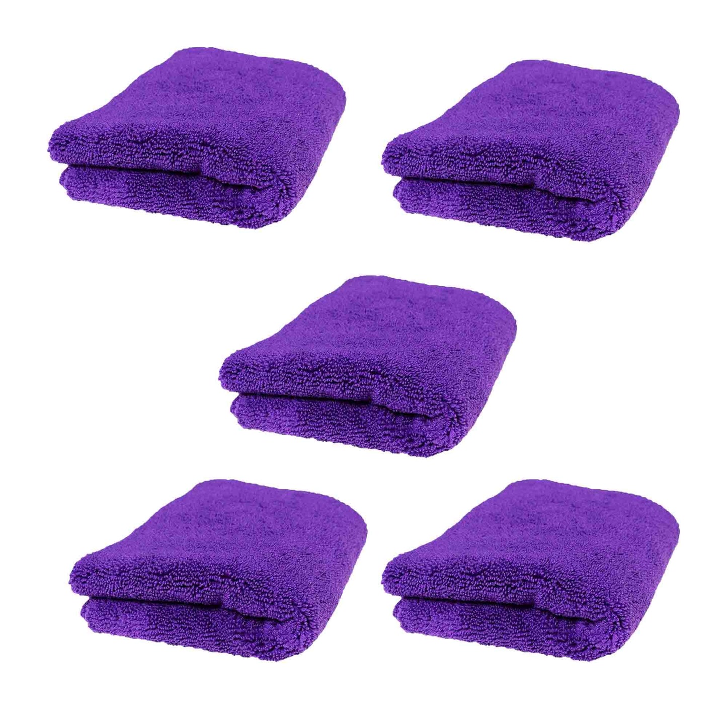 5 Microfiber Cloth 40X40cm Laser Cut Purple 350gr Zacs