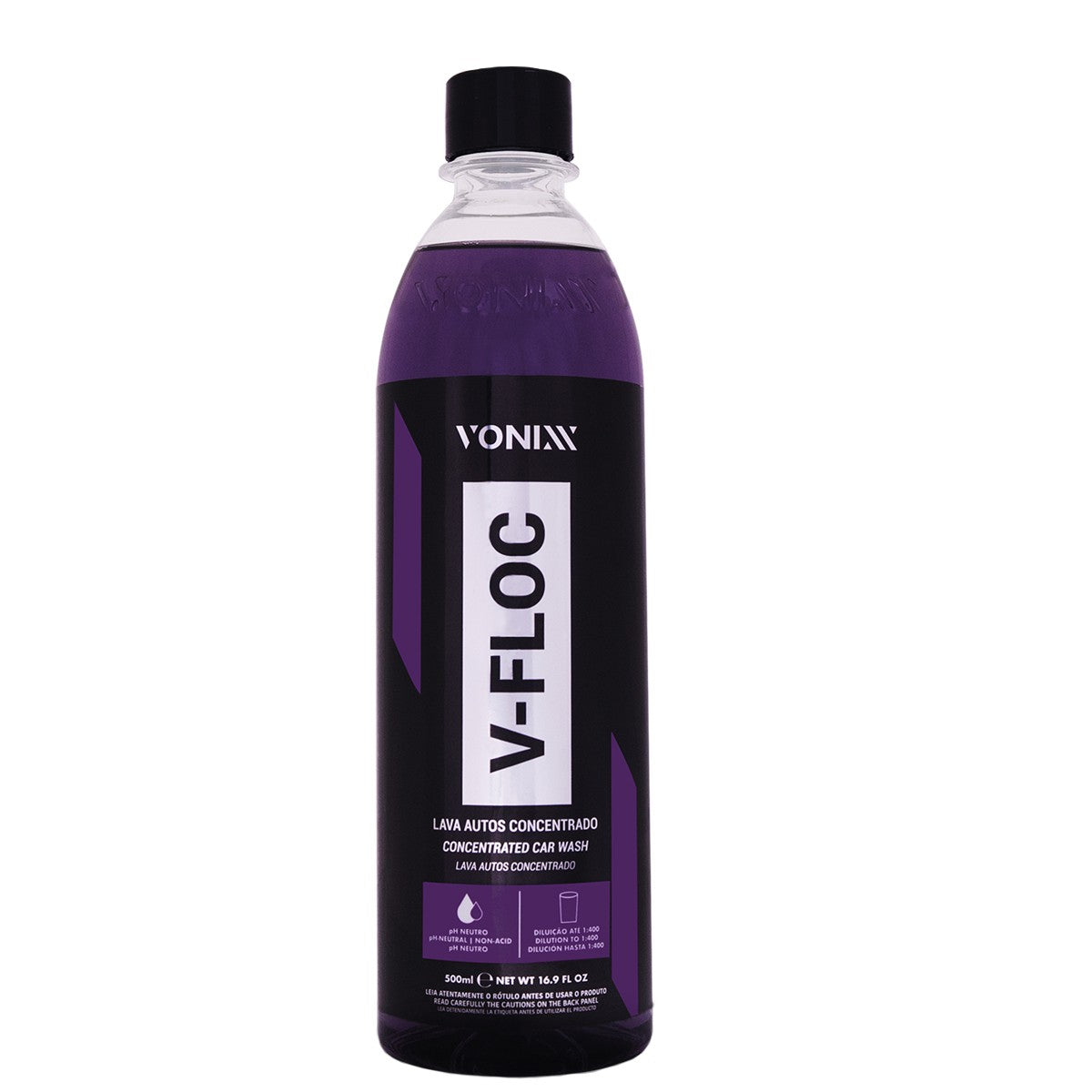Shampoo Concentrado V-Floc 500ml Vonixx + Luva de Microfibra