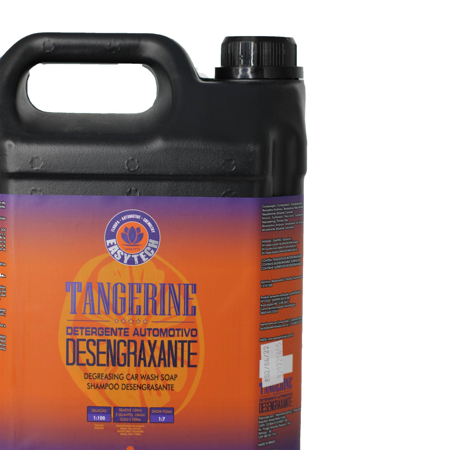 Shampoo Desengraxante 1-100 Tangerine 5 Litros EasyTech
