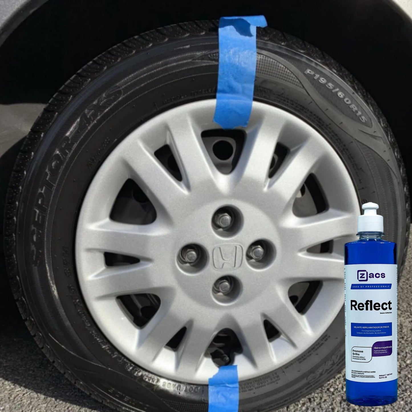 V-Mol 500ml Vonixx + Reflect 500ml Zacs + Luva de Microfibra Zacs + Flanela Autoamerica Premium + Espuma Aplicadora