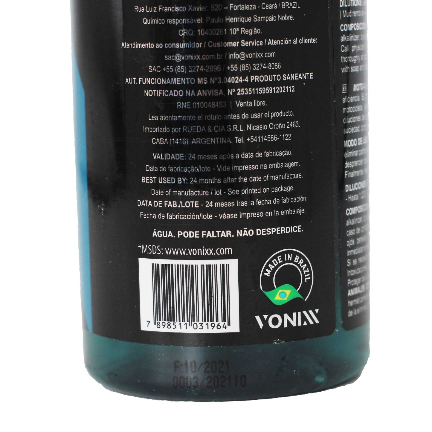 Moto-V Lava Motos Concentrado 500ml Vonixx