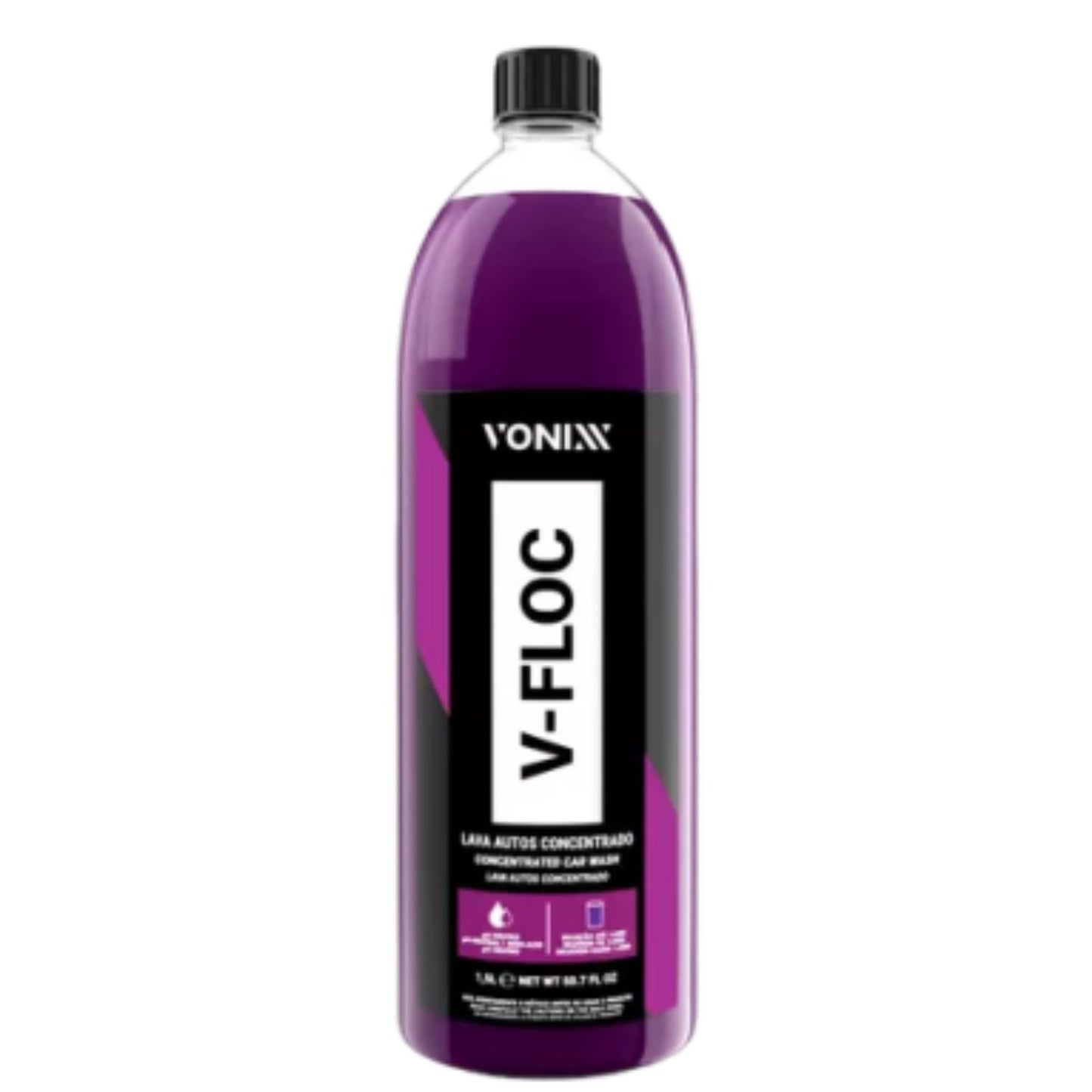 Shampoo Automotivo V-Floc 1,5L e Luva de Microfibra Zacs