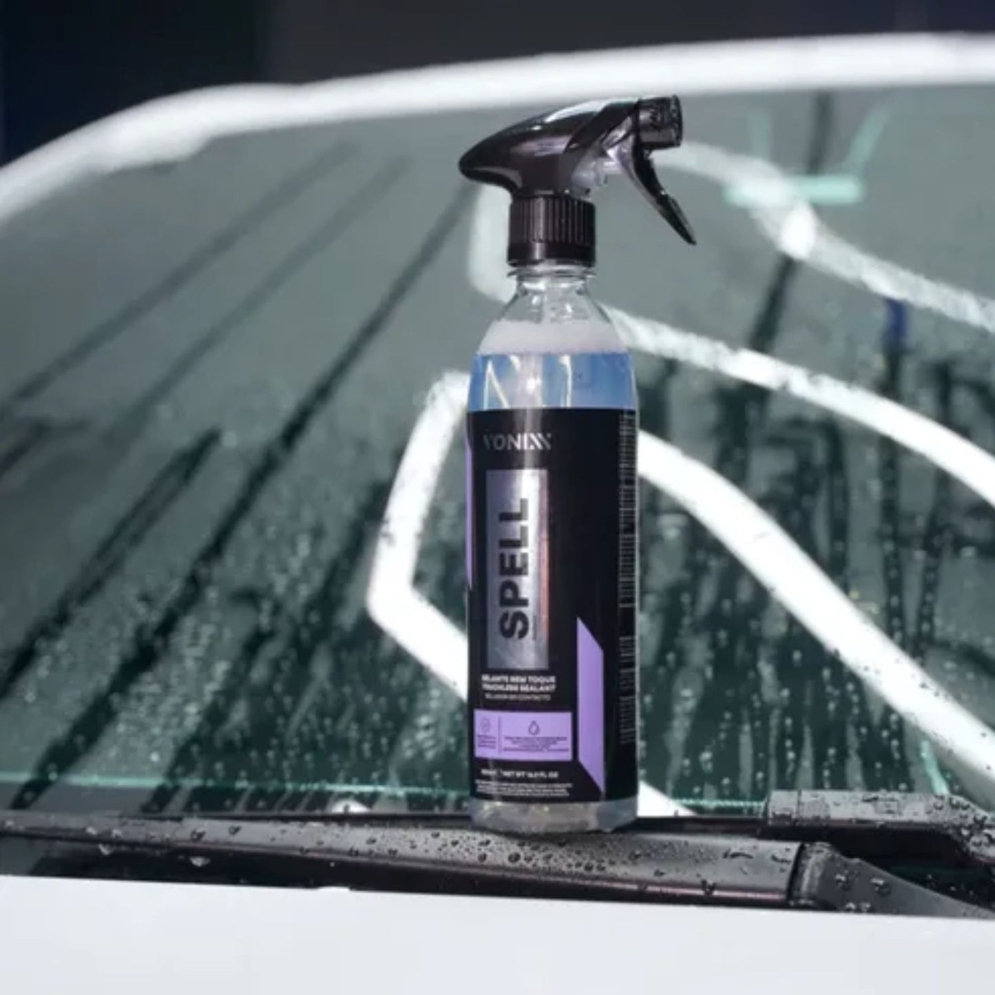 V-floc 500ml e Spell 500ml Vonixx + luva Zacs + Pano Detailer 37x57 + Prizm e Pincel N6