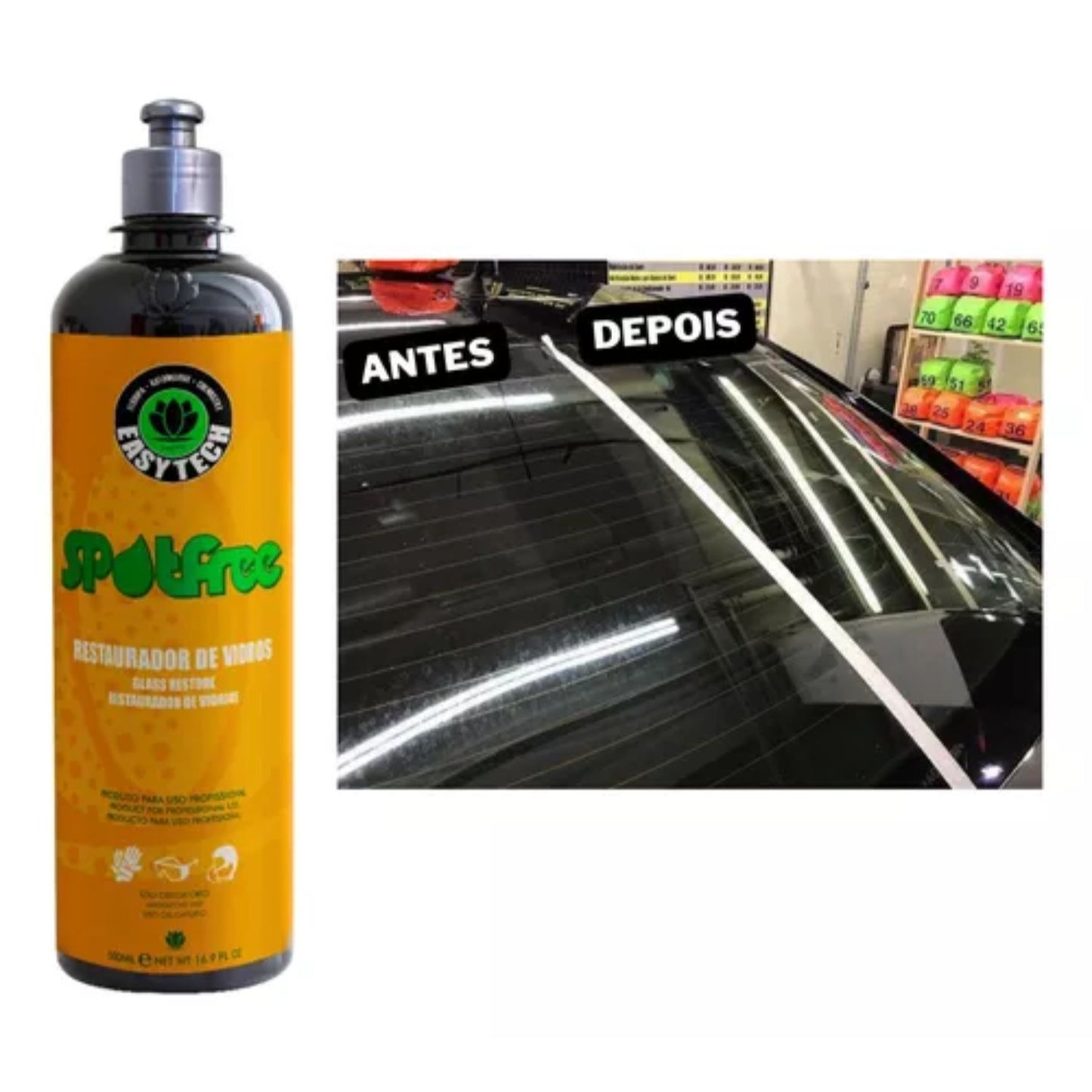 Spotfree 500ml Easytech + Pano De Microfibra 38x38cm + Pince n06 Roma