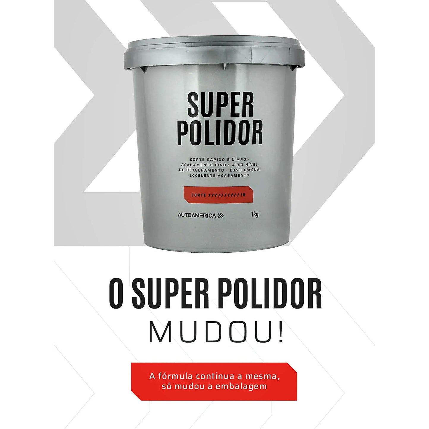 Super Polidor de Corte 1Kg + Cera Triple Paste Wax 300g Autoamerica