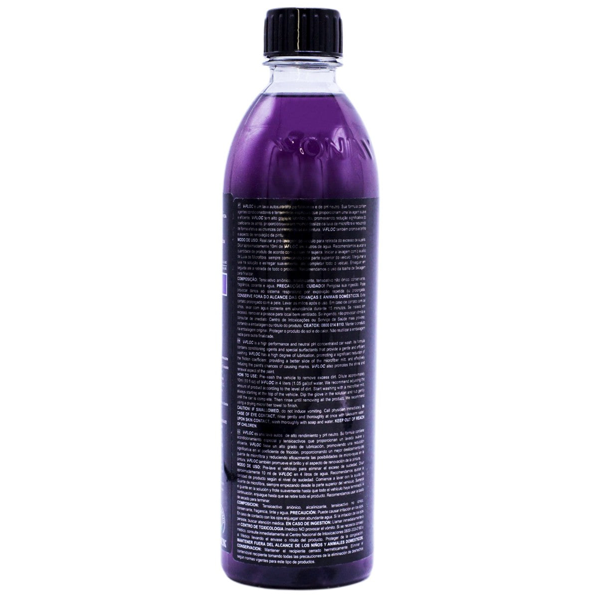 Shampoo V-floc Vonixx 500ml + Toalha Secagem Luva Microfibra