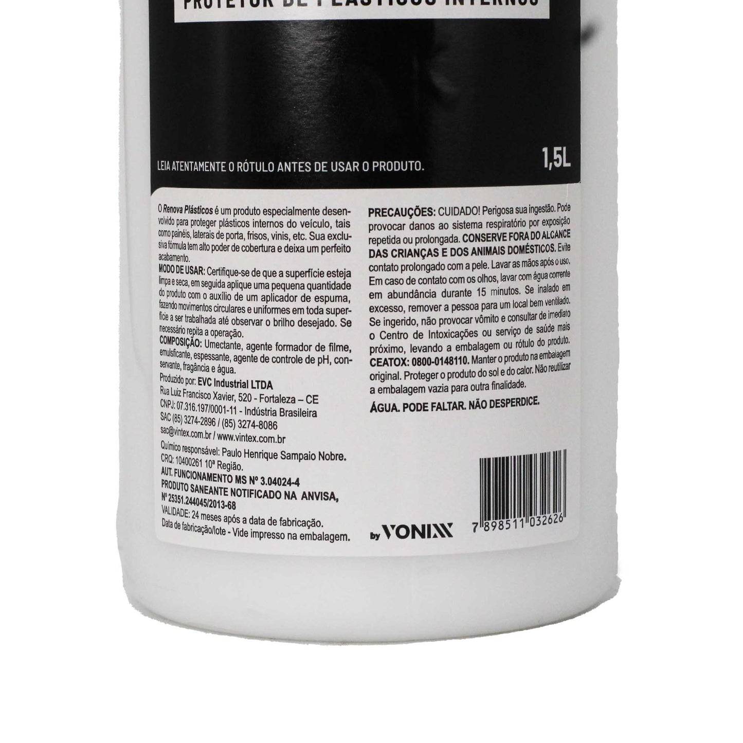 Renova Plásticos 1.5 Litros Vintex by Vonixx