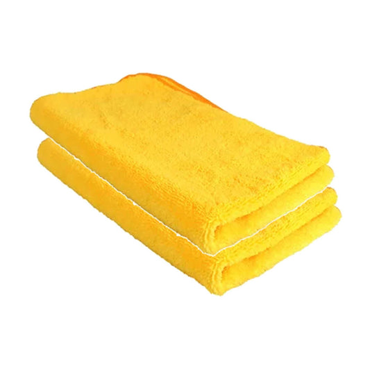 2 Microfiber Cloths 40x60cm 350GSM Yellow Forwash