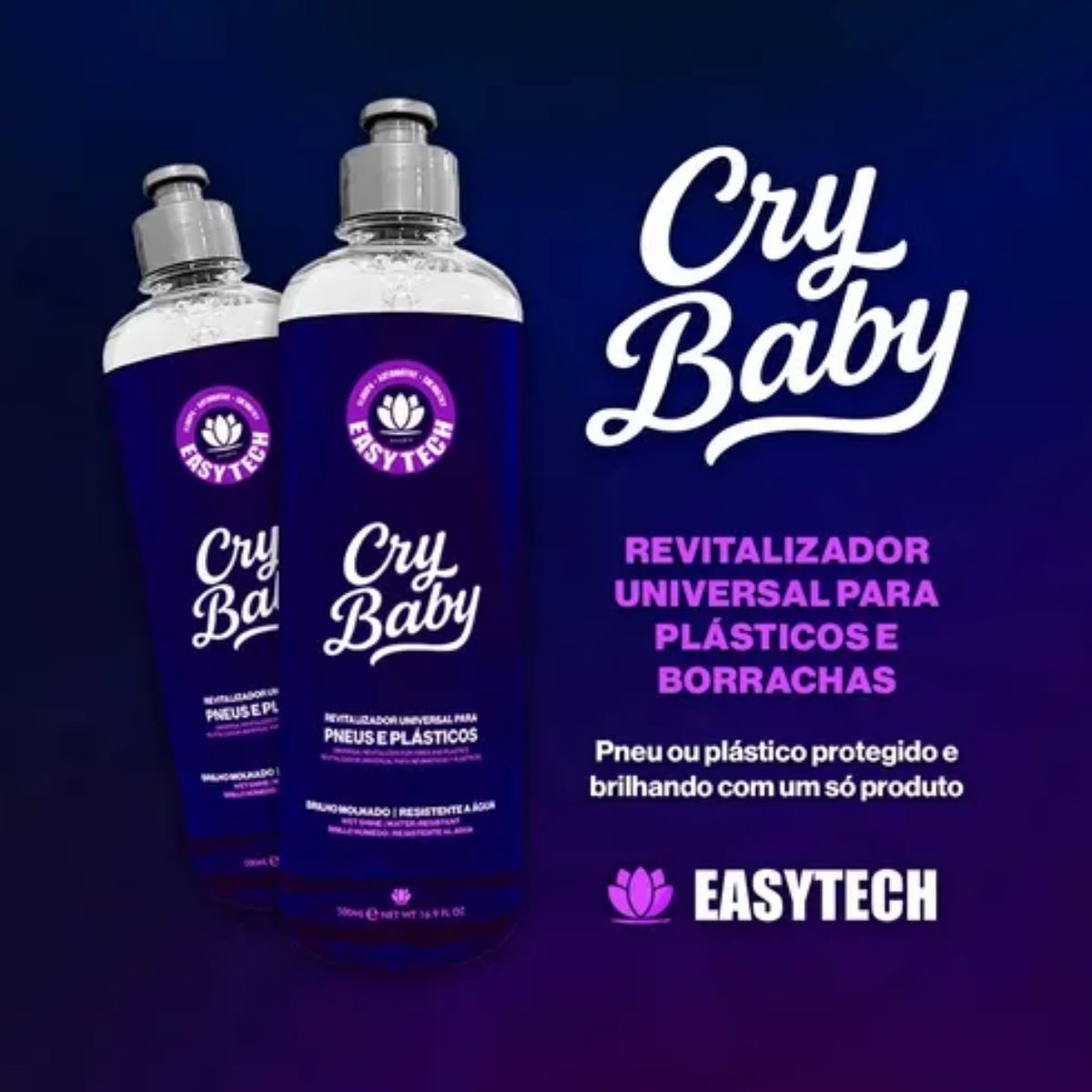 Cry Baby Easytech - Revitalizador de Pneus e Borrachas 500ml