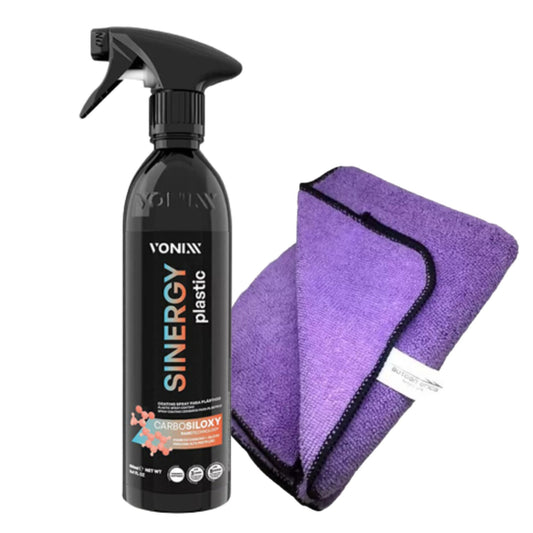Sinergy Plastic - Plastic Spray Coating + Purple Flannel
