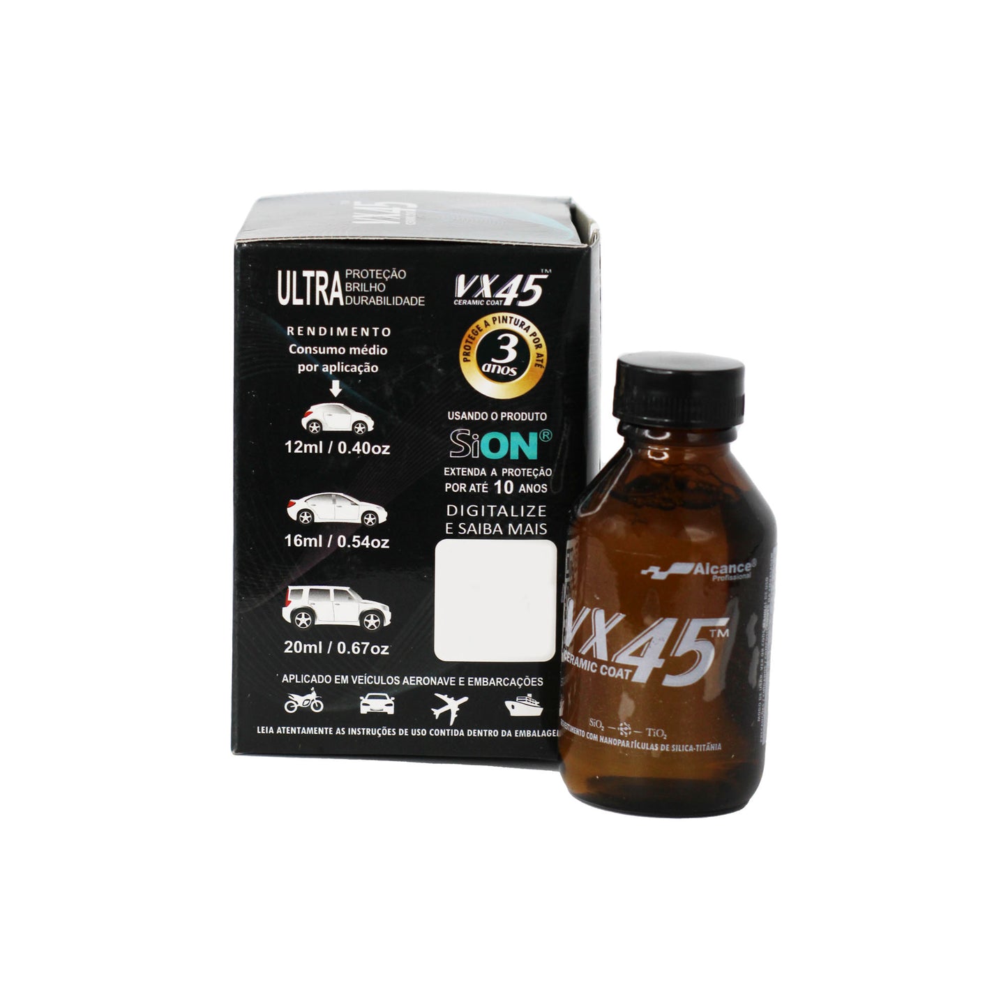Vitrificador de Pintura VX45 Ceramic Coat 60ml Alcance