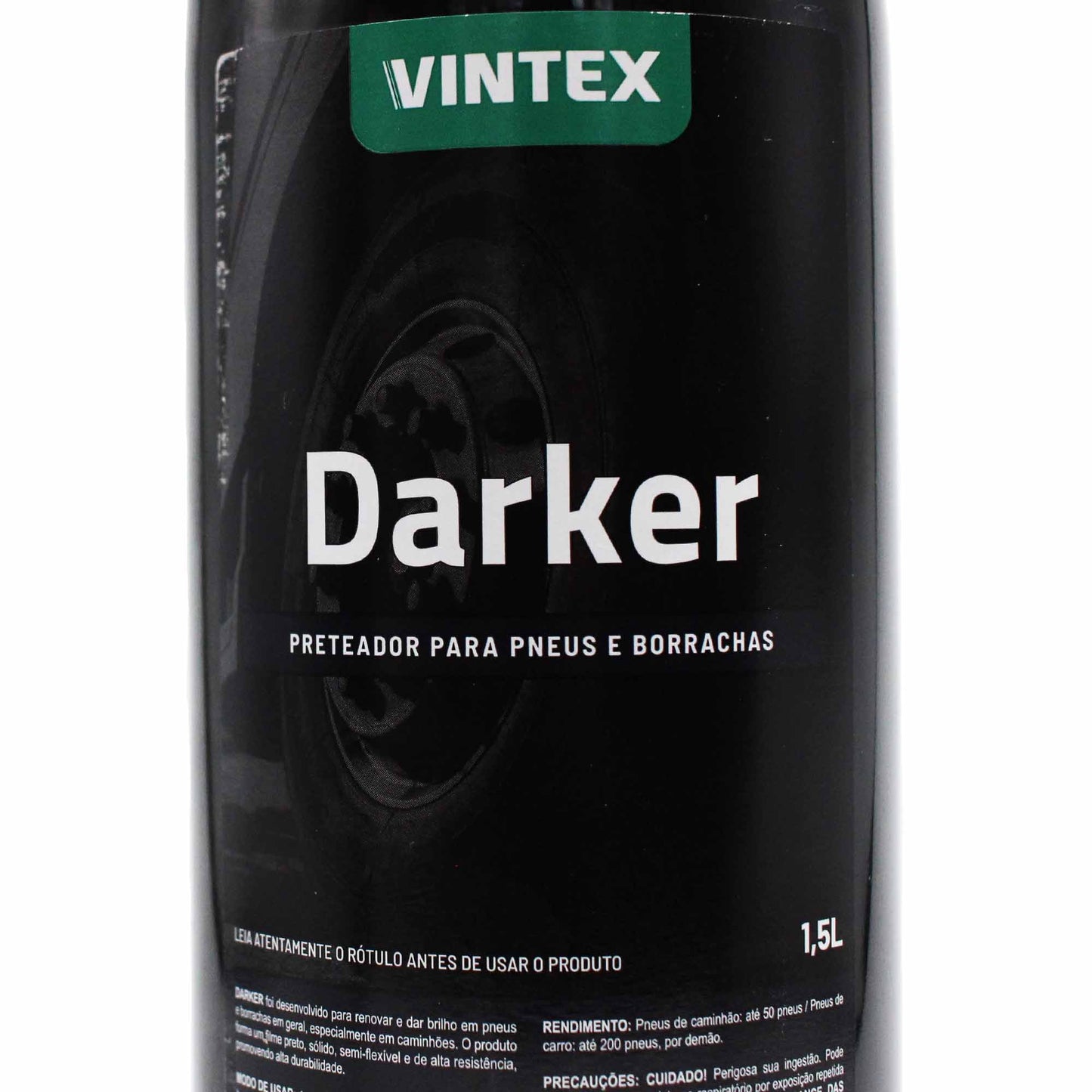 Preteador para Pneus e Borrachas DARKER 1,5L Vintex + Pincel Roma