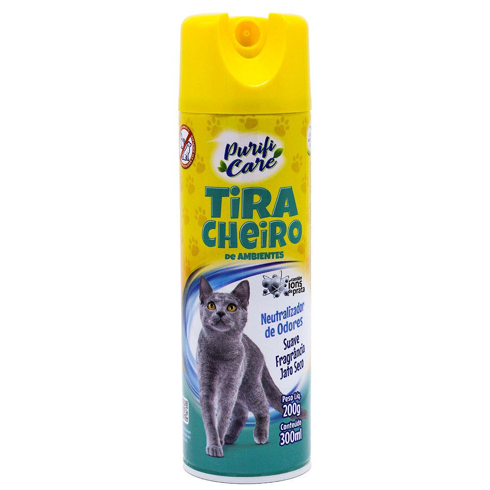 Tira Cheiro de Ambientes Purifi Care Gatos 300ml Aerossol Autoshine