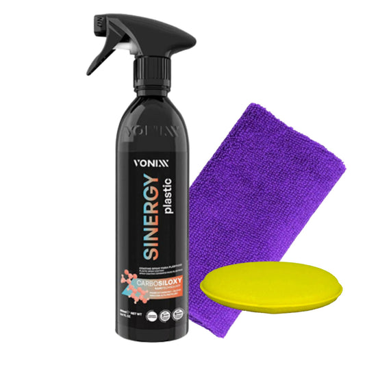 Sinergy Plastic - Plastic Spray Coating + Cloth + Applicator