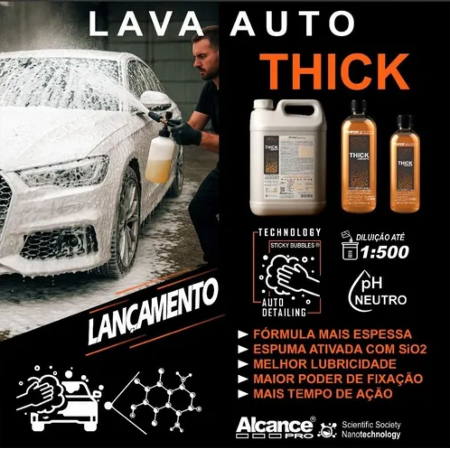 Thick Neutral Automotive Shampoo 1:500 1L Range