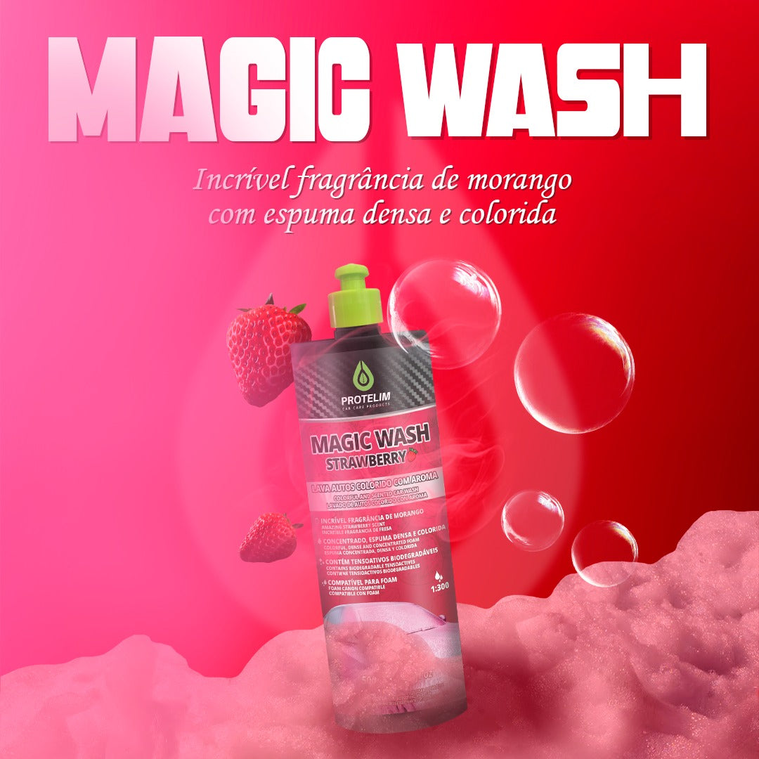 Magic Wash Strawberry Car Wash 500ML Protelim