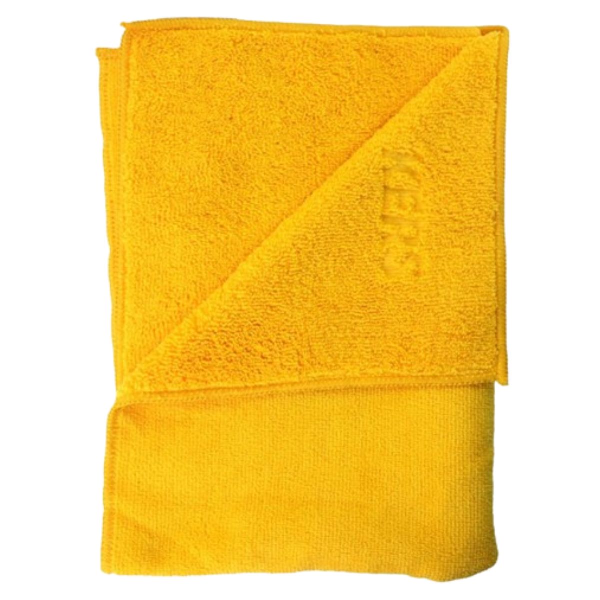 12 Yellow Dual Loop Microfiber Towels 360GSM 40x60cm Kers