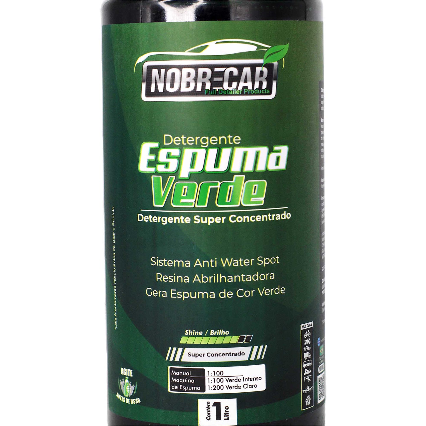 Automotive Detergent 1 200 Green Foam 1 Liter Nobre Car