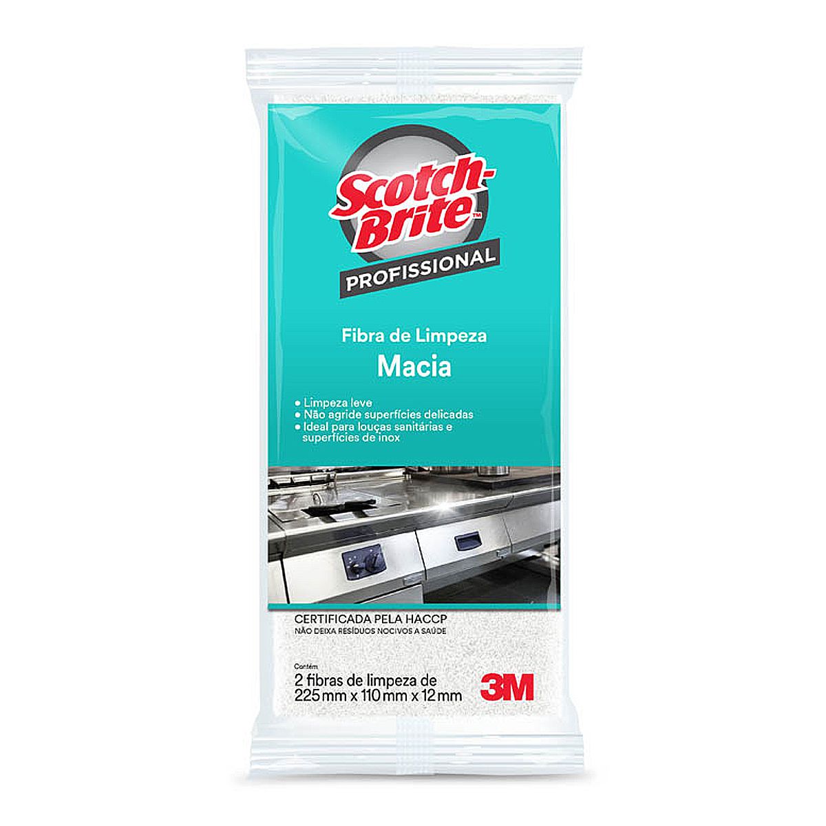 10 Fibras de Limpeza Macia Scotch Brite 3M