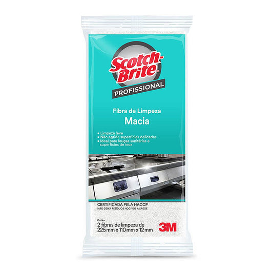 10 Fibras de Limpeza Macia Scotch Brite 3M