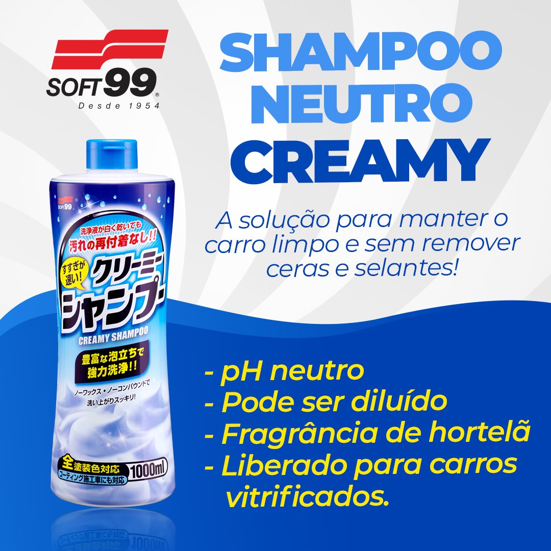 Shampoo Neutro Creamy 1 Litro Soft99