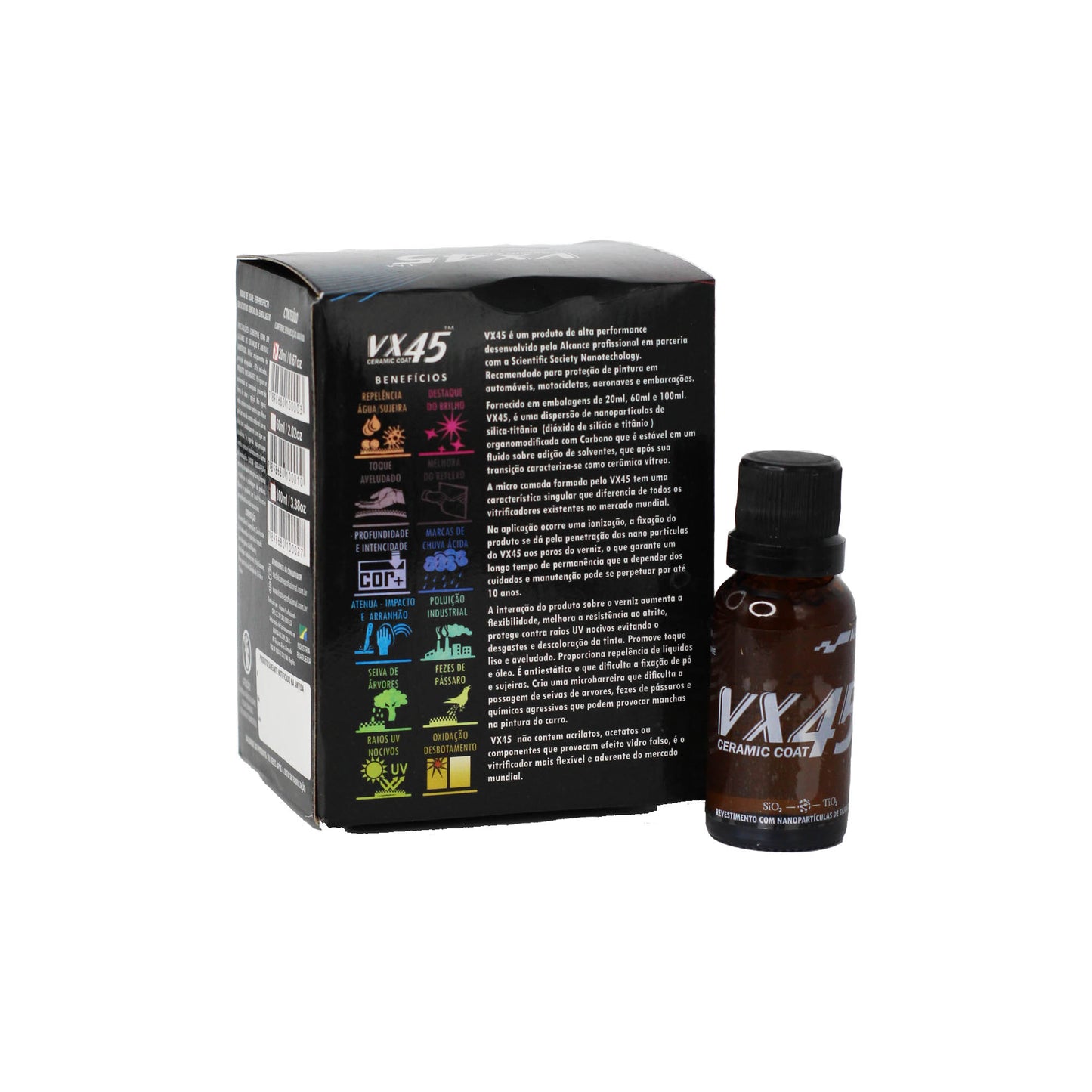Vitrificador de Pintura VX45 Ceramic Coat 20ml Alcance