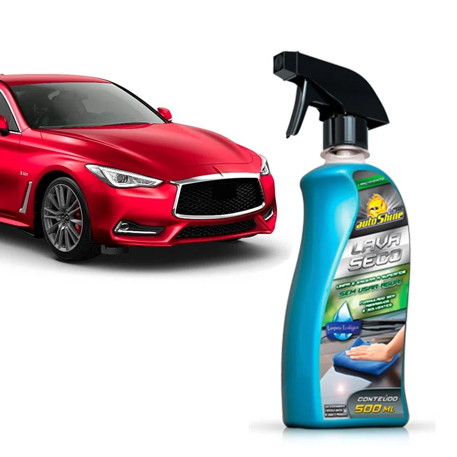 Lava Seco e Encera 2 em 1 Lavagem Ecológica 500ml AutoShine
