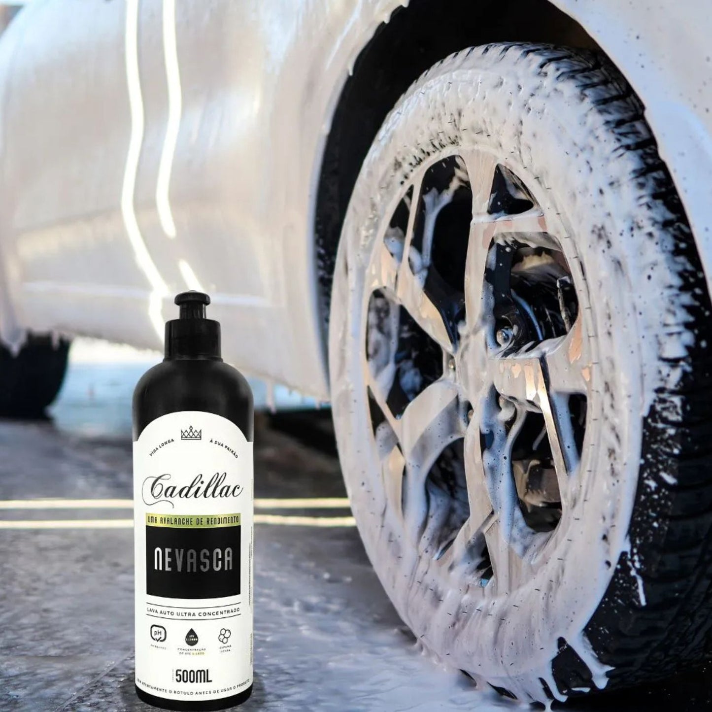 Shampoo Automotivo Ultra Concentrado Nevasca Cadillac 500ml