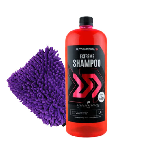 Extreme Autoamerica Automotive Shampoo + Microfiber Glove