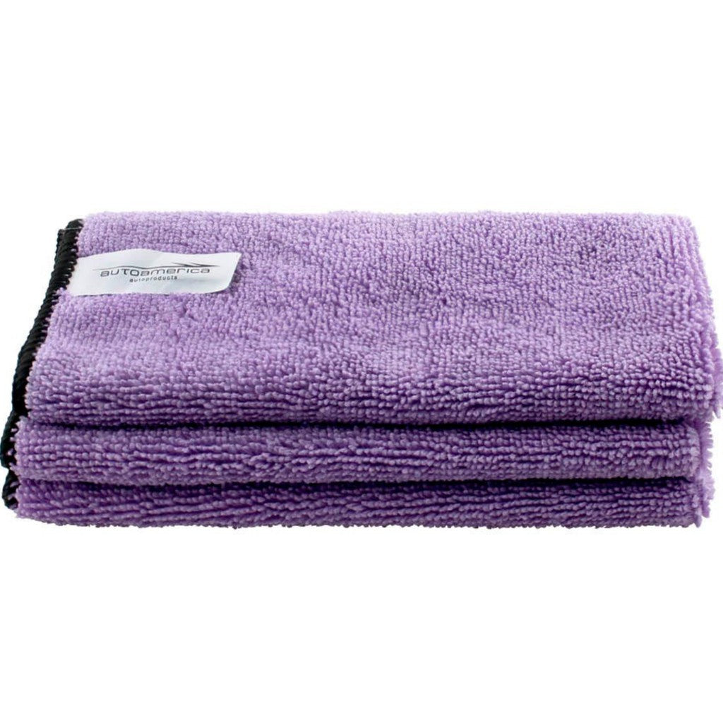 10 Microfiber Flannels 40x60 Low With Purple Stitching Autoamerica